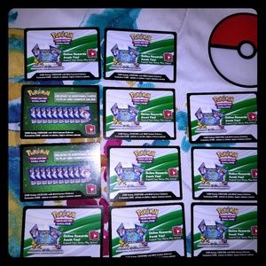 Set of 11 New Pokemon Online Trading Card Game